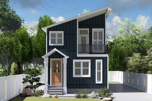 Modern House Plan - Scribner 63937 - Front Exterior