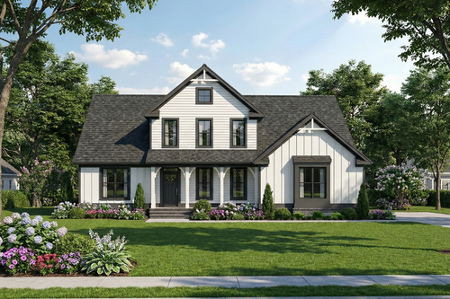 Farmhouse House Plan - 64229 - Front Exterior