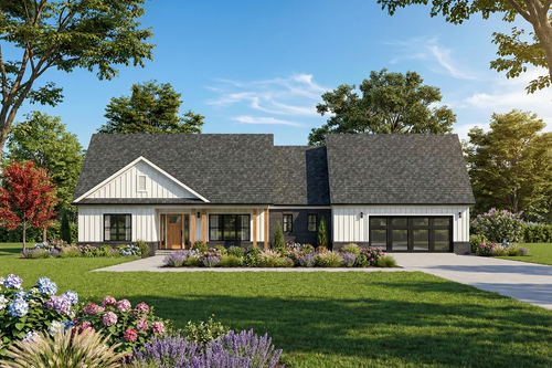 Farmhouse House Plan - 80217 - Front Exterior