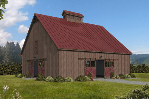 Country House Plan - Dutch Ridge Barn 48722 - Front Exterior