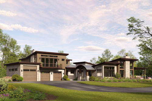 Craftsman House Plan - Kodiak Valley  84626 - Front Exterior