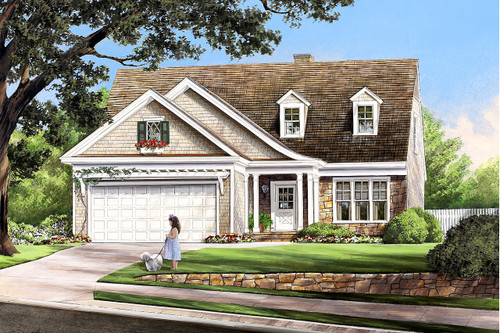 Traditional House Plan - Glen Laurel 44421 - Front Exterior