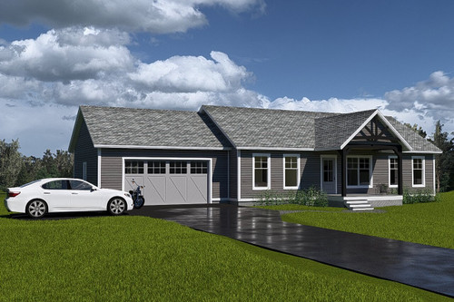 Ranch House Plan - Linden 41726 - Front Exterior