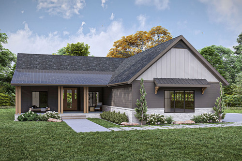 Ranch House Plan - Stonehaven 33791 - Front Exterior