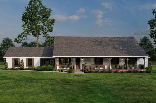Country House Plan - Hollow Creek  43160 - Front Exterior