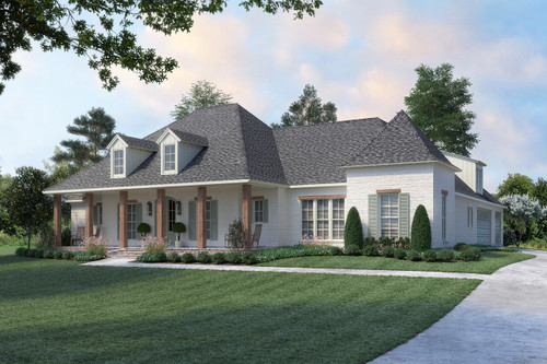 Southern House Plan - Baton Rouge 23451 - Front Exterior