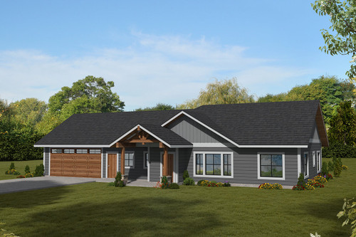 Craftsman House Plan - 14204 - Front Exterior