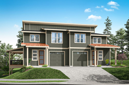 Contemporary House Plan - Haviland 66513 - Front Exterior