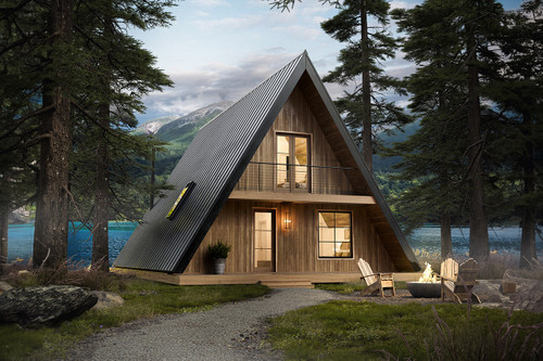 A-Frame House Plan - Aspen 13909 - Front Exterior