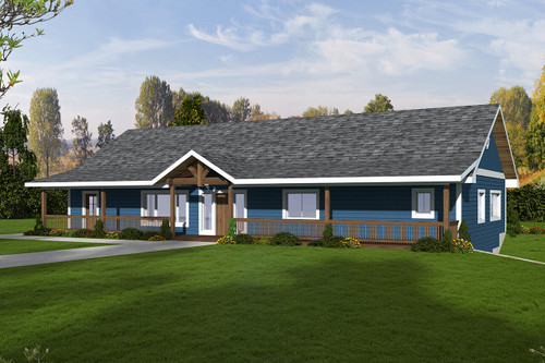 Ranch House Plan - 93423 - Front Exterior