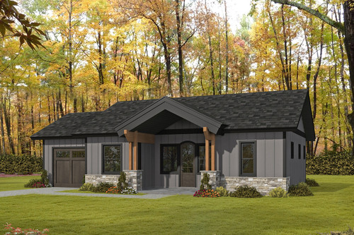 Craftsman House Plan - 52110 - Front Exterior