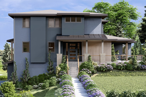 Contemporary House Plan - Susitna 32702 - Front Exterior