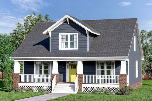 Bungalow House Plan - 39807 - Front Exterior