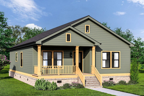Bungalow House Plan - 71001 - Front Exterior