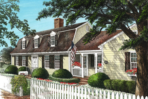 Colonial House Plan - Essex 66238 - Front Exterior