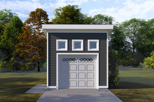 Modern House Plan - Scribner Garage 22775 - Front Exterior