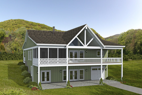 Craftsman House Plan - Sandstone 10834 - Front Exterior