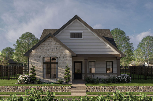 Farmhouse House Plan - Silverbridge 19625 - Front Exterior