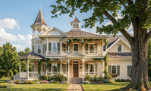Victorian House Plan - Southport 64478 - Front Exterior