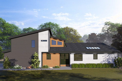Modern House Plan - Woods 33909 - Front Exterior