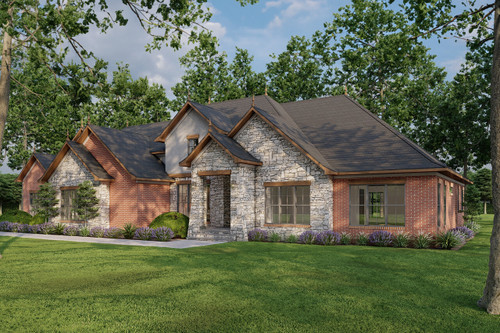 European House Plan - Woodland Winds 48262 - Front Exterior