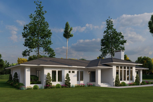 Prairie House Plan - Stockton Place 54643 - Front Exterior