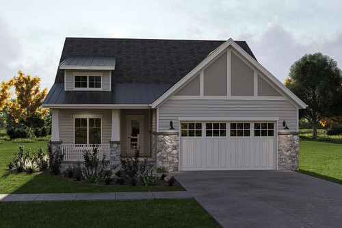 Cottage House Plan - Goodman 44769 - Front Exterior