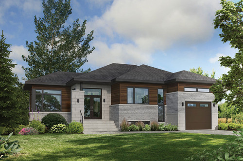 Modern House Plan - 45287 - Front Exterior