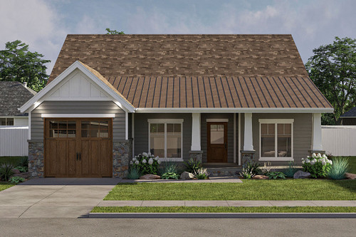 Traditional House Plan - Manvel 38427 - Front Exterior