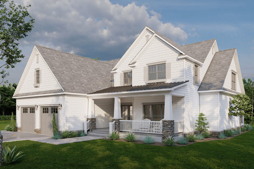 Craftsman House Plan - New Haven Place 81567 - Front Exterior