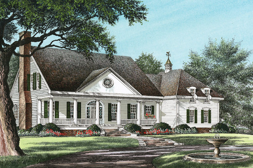 Cottage House Plan - Belle Grove 76533 - Front Exterior