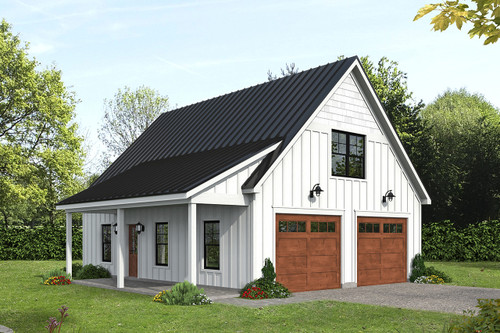 Country House Plan - Preston Pine 3 45347 - Front Exterior