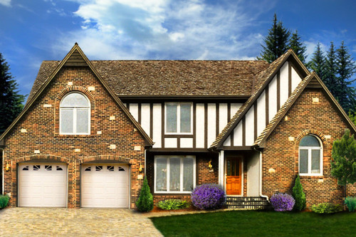 Tudor House Plan - 51362 - Front Exterior
