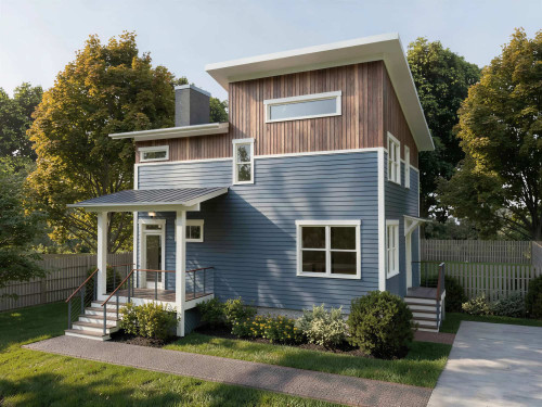 Contemporary House Plan - 92085 - Front Exterior