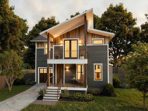 Contemporary House Plan - 80921 - Front Exterior