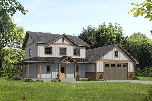 Craftsman House Plan - 25333 - Front Exterior
