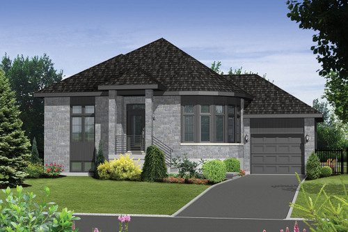 Modern House Plan - 50812 - Front Exterior