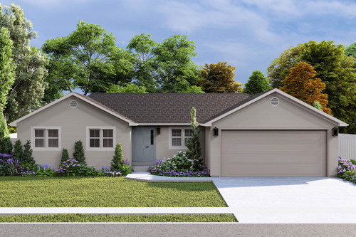 Ranch House Plan - Newport 75812 - Front Exterior