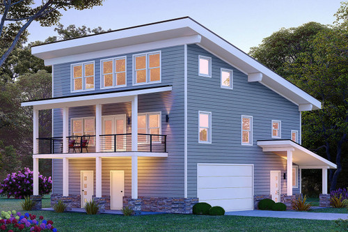 Modern House Plan - Stonebridge View 47043 - Front Exterior