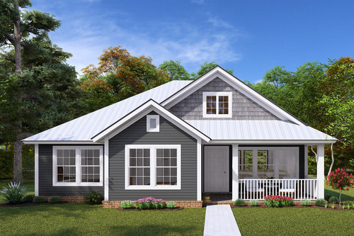 Craftsman House Plan - Adrian 54057 - Front Exterior