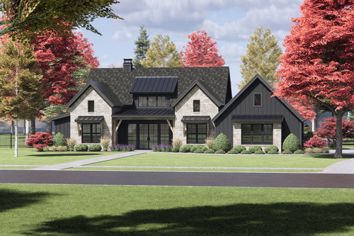 Mountain Rustic House Plan - 32079 - Front Exterior