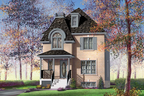 Victorian House Plan - 64969 - Front Exterior