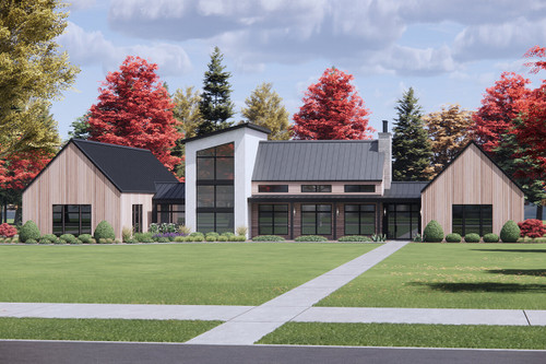 Modern House Plan - 55347 - Front Exterior