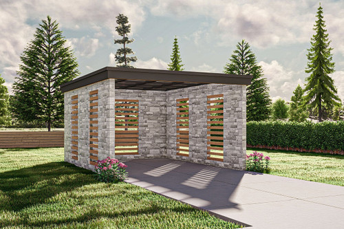 Modern House Plan - Ripley 26320 - Front Exterior