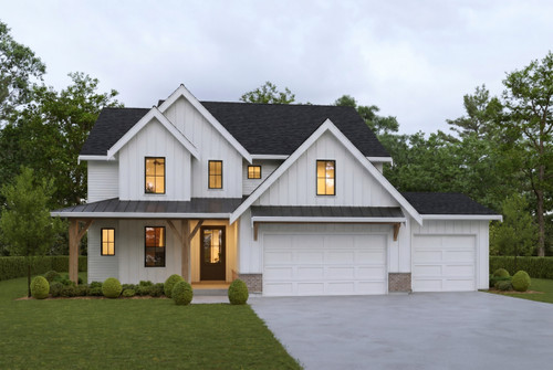 Farmhouse House Plan - Pine Grove 98886 - Front Exterior