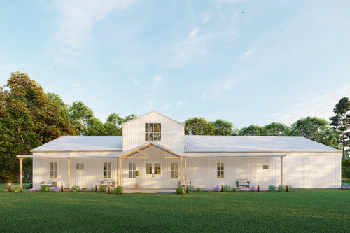 Farmhouse House Plan - Dakota 64318 - Front Exterior