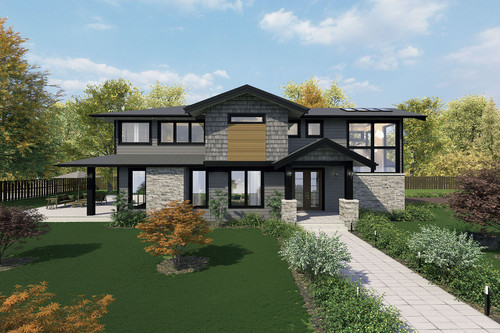 Modern House Plan - Fromme Abode 97607 - Front Exterior