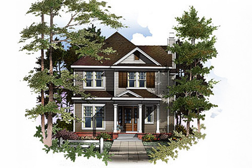 Traditional House Plan - Harborview 19355 - Front Exterior