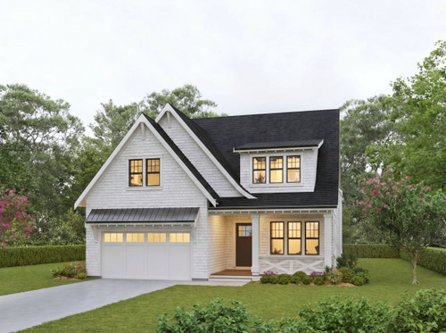 Shingle-Style House Plan - Oak Hill 30805 - Front Exterior