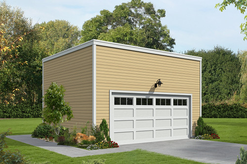 Colonial House Plan - Alhambra Garage 21045 - Front Exterior